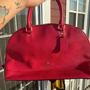 Red Coach Handbag